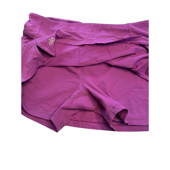 Alo Yoga Tennis Skort Large Purple Athletic Yoga Golf Skirt Built In Shorts - Picture 4 of 10